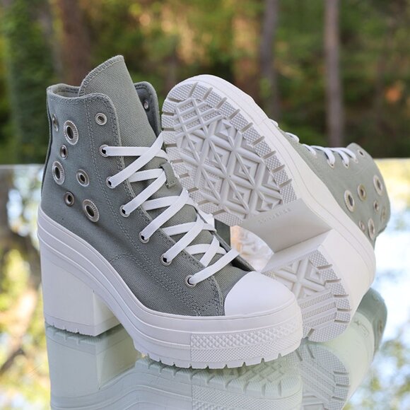 Converse Chuck 70 De Luxe Heel Platform Hi Metal Rings - Picture 7 of 15